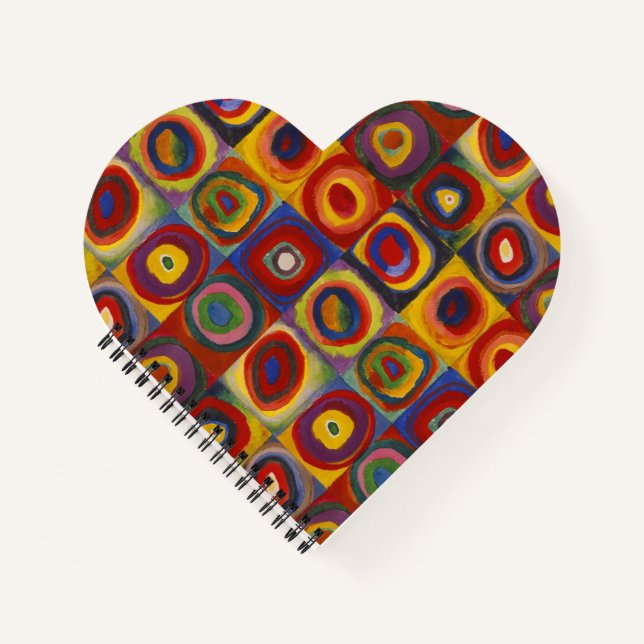 Kandinsky Farbstudie Quadrate Colourful Squares Notizbuch (Vorderseite)