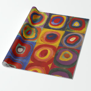 Kandinsky Farbstudie Quadrate Farbige Quadrate Geschenkpapier