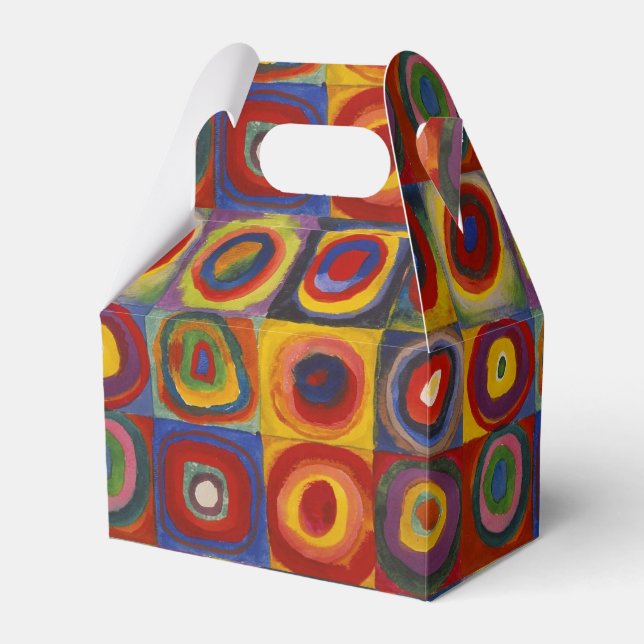Kandinsky Farbstudie Quadrate Farbige Quadrate Geschenkschachtel (Vorderseite)