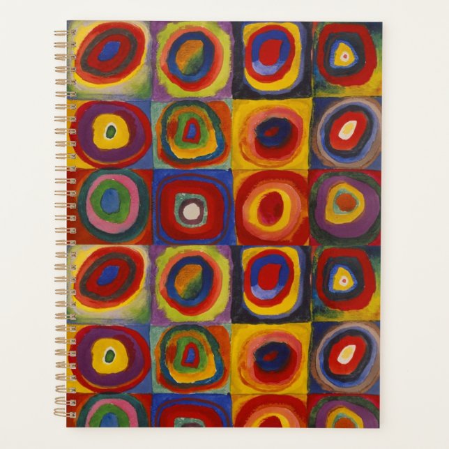 Kandinsky Farbstudie Quadrate Farbige Quadrate Planer (Vorderseite)
