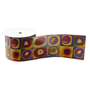 Kandinsky Farbstudie Quadrate Farbige Quadrate Ripsband