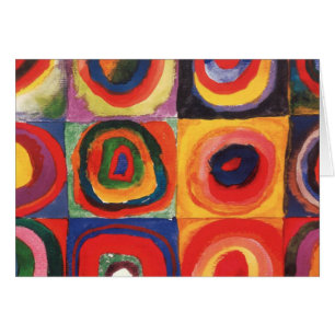 Kandinsky Farbstudie Quadrate Quadrate Kreise Kuns