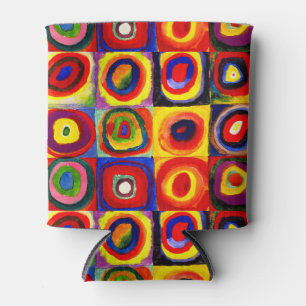 Kandinsky Farbstudie Quadrate Quadrate Kreise Kuns Dosenkühler