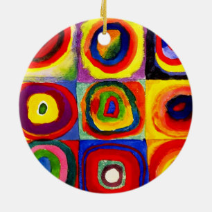 Kandinsky Farbstudie Quadrate Quadrate Kreise Kuns Keramik Ornament