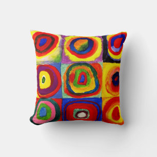 Kandinsky Farbstudie Quadrate Quadrate Kreise Kuns Kissen