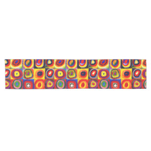 Kandinsky Farbstudie Quadrate Quadrate Kreise Kuns Kurzer Tischläufer