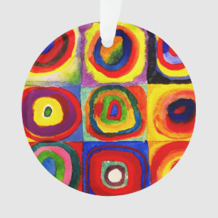 Kandinsky Farbstudie Quadrate Quadrate Kreise Kuns Ornament