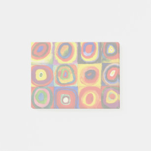 Kandinsky Farbstudie Quadrate Quadrate Kreise Kuns Post-it Klebezettel