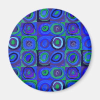 Kandinsky Farbstudien Blue Quadrate Square Circle