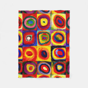 Kandinsky Farbstudien Quadrate Quadrate Quadrate Z Fleecedecke