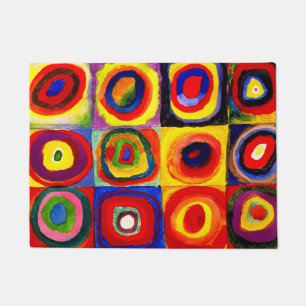 Kandinsky Farbstudien Quadrate Quadrate Quadrate Z Fußmatte