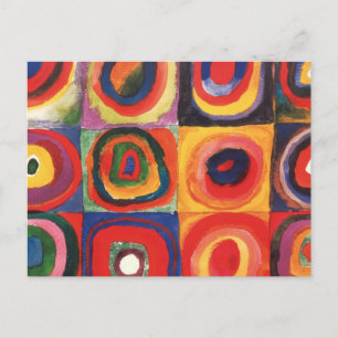 Kandinsky Farbstudien Quadrate Quadrate Quadrate Z Postkarte