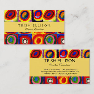 Kandinsky Farbstudien Quadrate Quadrate Quadrate Z Visitenkarte