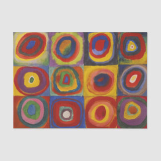 Kandinsky Farbstudium Quadrate Seidenpapier
