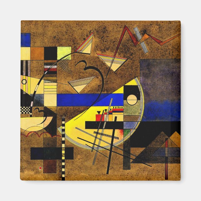 Kandinsky - Festes III, abstrakte Kunst Magnet (Vorne)