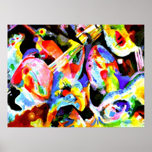 Kandinsky - Flut Improvisation Poster (Vorne)