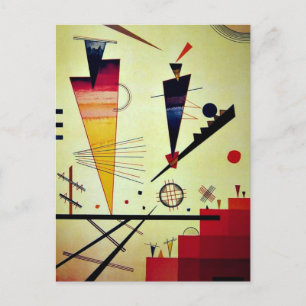 Kandinsky - Fröhliche Struktur Postkarte