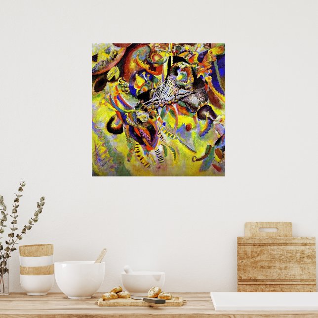 Kandinsky - Fugue, abstract painting, Poster (Küche)