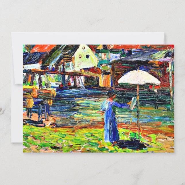 Kandinsky - Gabriele Munter Painting in Kallmunz Karte (Vorderseite)