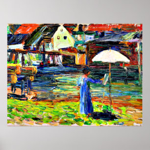 Kandinsky - Gabriele Munter Painting in Kallmunz, Poster