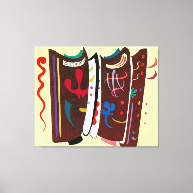 KANDINSKY - GEBROWEN MIT ERGÄNZUNG - 1935 - LEINWANDDRUCK (Vorderseite)