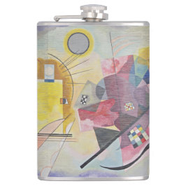 Kandinsky Gelb Rot Blau Abstrakte Kunst-Flasche Flachmann