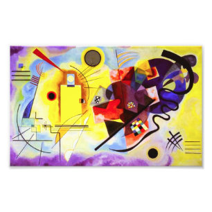 Kandinsky Gelb Rot Blau Druck