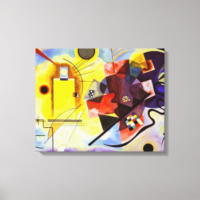 Kandinsky - Gelb-rot-blau Leinwanddruck (Vorderseite)