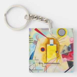Kandinsky Gelb-Rot-Blau Schlüsselanhänger