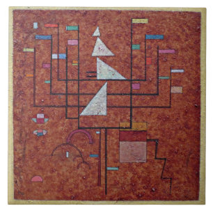 Kandinsky - Gelbe Grenze Fliese