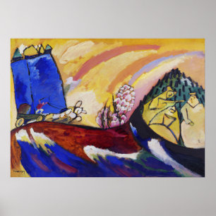 Kandinsky-Gemälde mit Troika-Abstrakte Malerei Poster