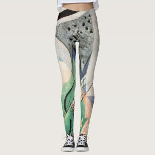 Kandinsky Grüne Zusammensetzung 1923 Art Deco Leggings