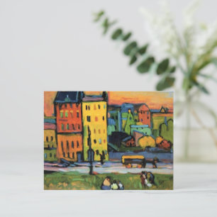 Kandinsky - Häuser in München Postkarte