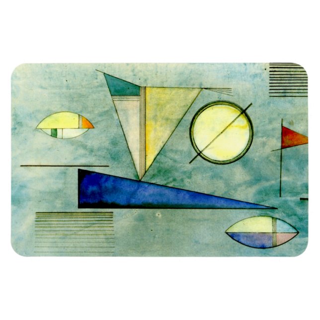 Kandinsky - Haze, abstrakte Kunstwerke Magnet (Horizontal)