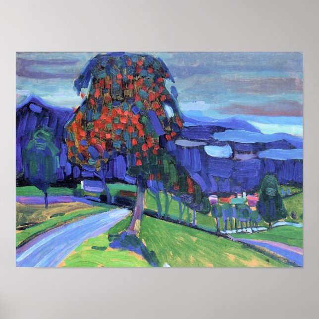 Kandinsky - Herbst in Murnau Poster (Vorne)