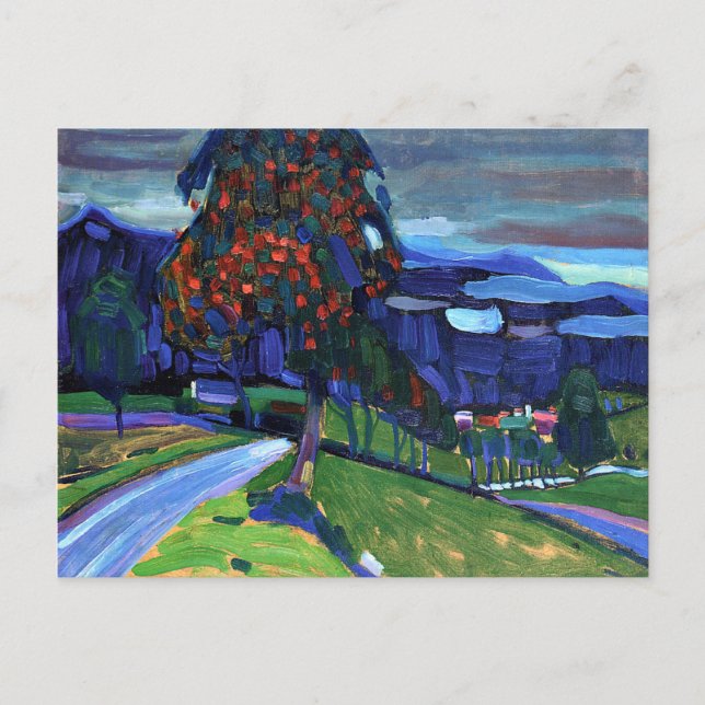 Kandinsky - Herbst in Murnau Postkarte (Vorderseite)
