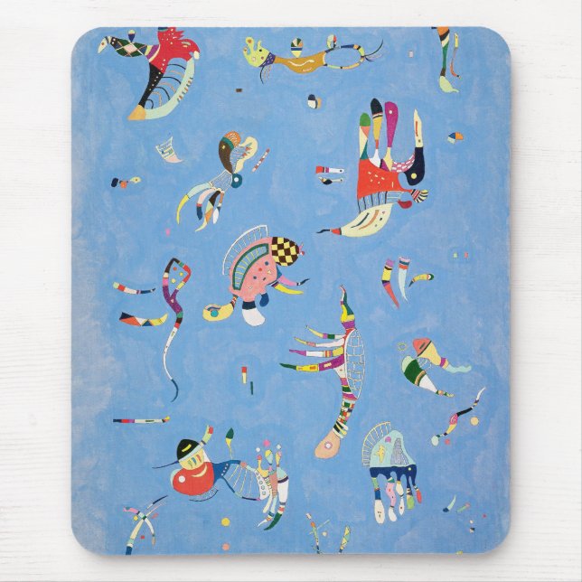 Kandinsky Himmel-Blau-Mausunterlage Mousepad (Vorne)