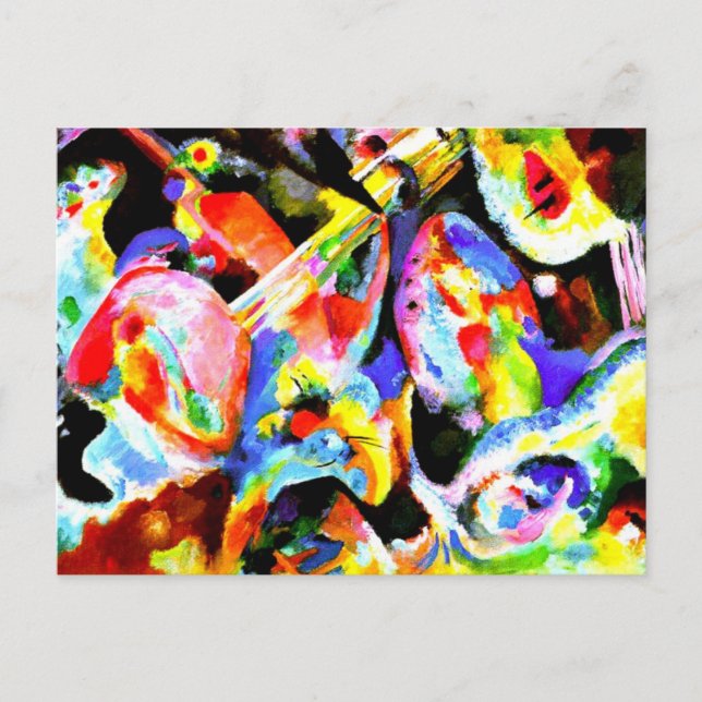 Kandinsky - Hochwasserimprovisierung Postkarte (Vorderseite)