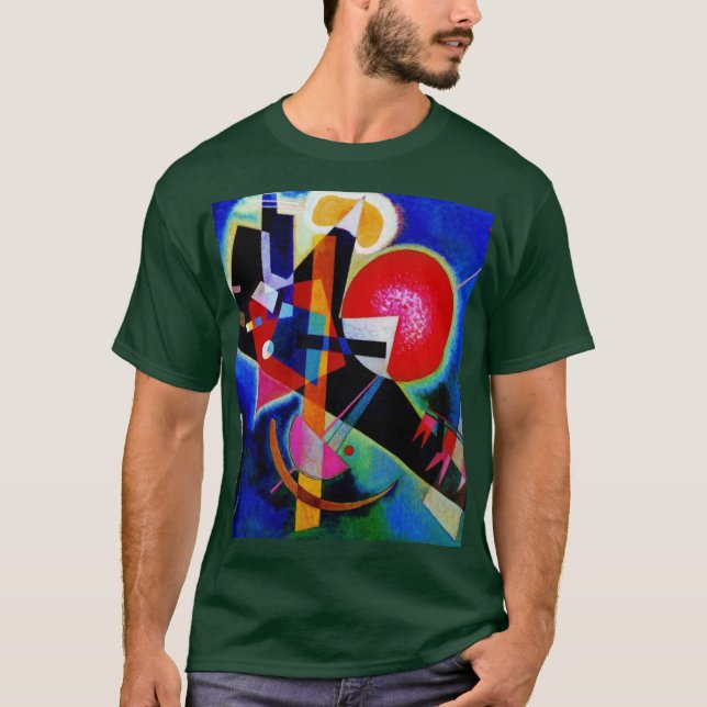 Kandinsky im Abstrakten Blauwald T-Shirt (Vorderseite)