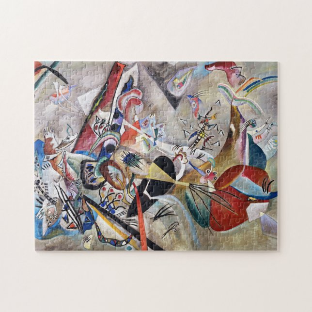 Kandinsky im grauen Puzzle (Horizontal)