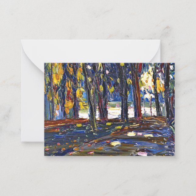 Kandinsky - Im Park der St. Cloud - Herbst II Mitteilungskarte (Vorderseite)