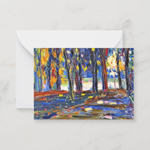 Kandinsky - Im Park der St. Cloud - Herbst II Mitteilungskarte