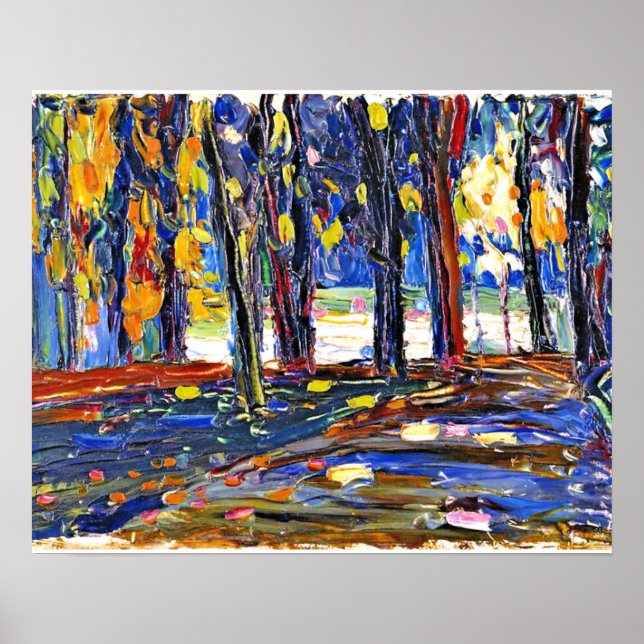 Kandinsky - Im Park der St. Cloud - Herbst II Poster (Vorne)