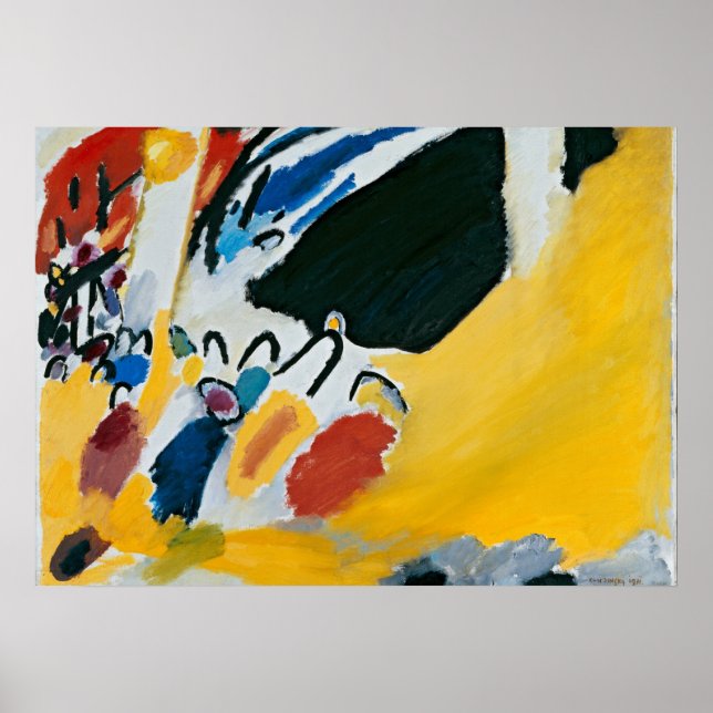 Kandinsky Impression III Konzert Abstrakte Malerei Poster (Vorne)