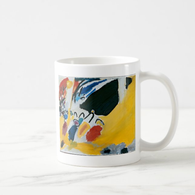 Kandinsky Impression III Konzert Abstrakte Malerei Tasse (Rechts)