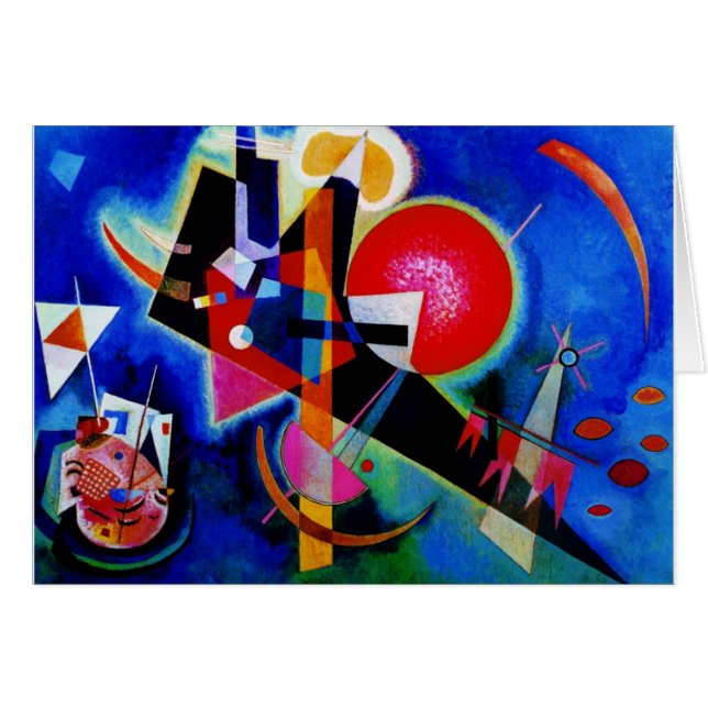 Kandinsky in Abstrakter Blauer Malerei (Vorderseite (Horizontal))