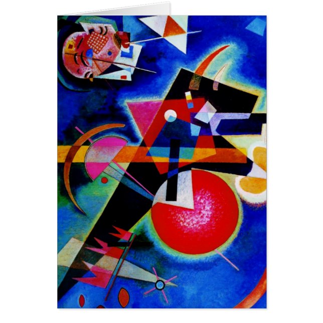 Kandinsky in Abstrakter Blauer Malerei (Vorne)