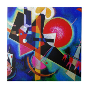 Kandinsky in Abstrakter Blauer Malerei Fliese