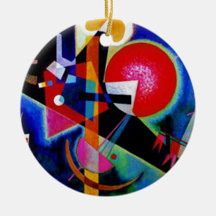 Kandinsky in Abstrakter Blauer Malerei Keramikornament
