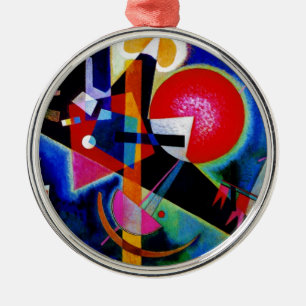 Kandinsky in Abstrakter Blauer Malerei Ornament Aus Metall